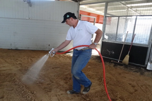 GES - ArenaKleen®  Ready to use organic sprayable  dust control for riding arenas